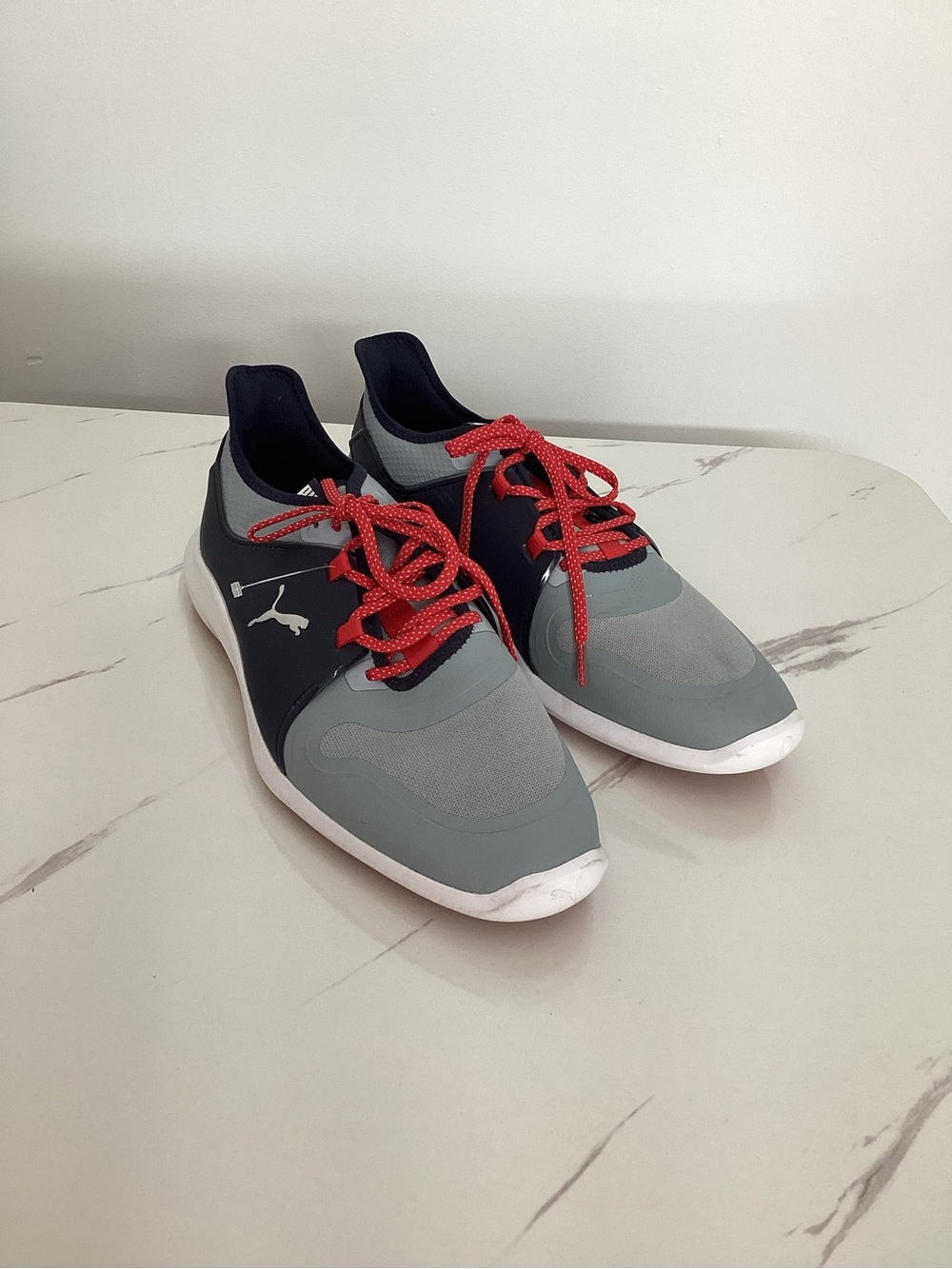 Puma Men’s Gray, Black & Red Athletic Sneakers